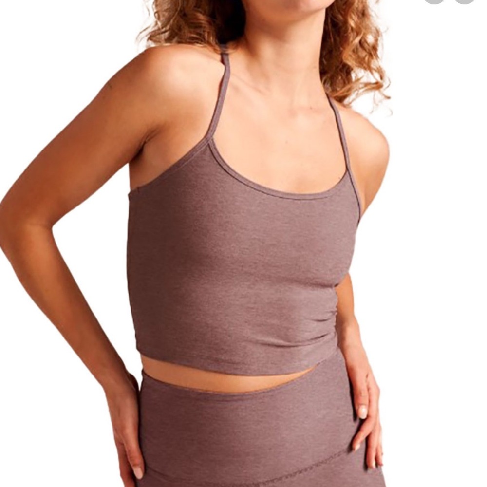 Beyond Yoga Spacedye Slim Cami Rust Earth Large New With Tags